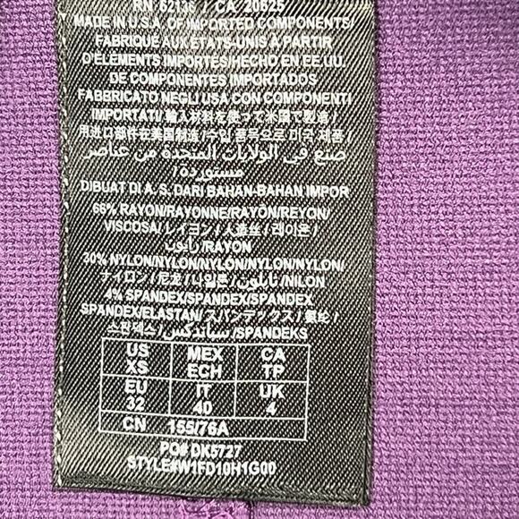 Guess Los Angeles Bandage Skirt Pencil Pull On Stretch Women's XS Solid Purple - Picture 5 of 6